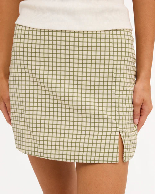 BILLABONG WOMENS BREAK LINE MINI SKIRT – SALT CRYSTAL
