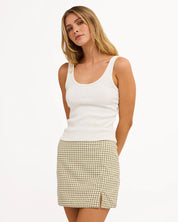 BILLABONG WOMENS BREAK LINE MINI SKIRT – SALT CRYSTAL
