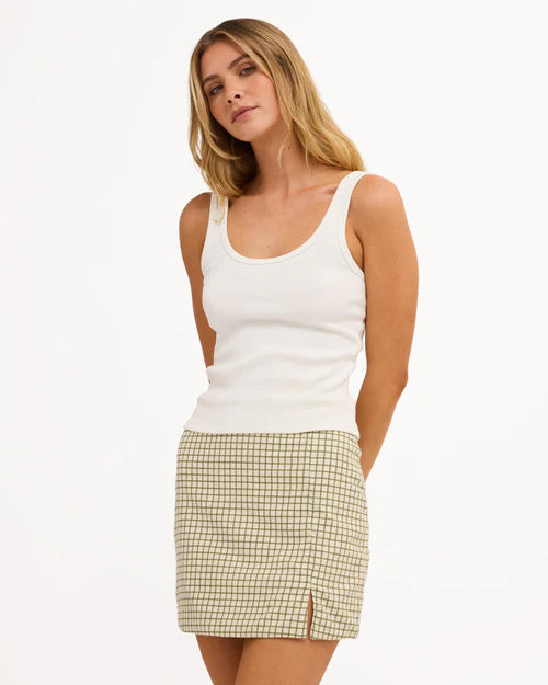 BILLABONG WOMENS BREAK LINE MINI SKIRT – SALT CRYSTAL
