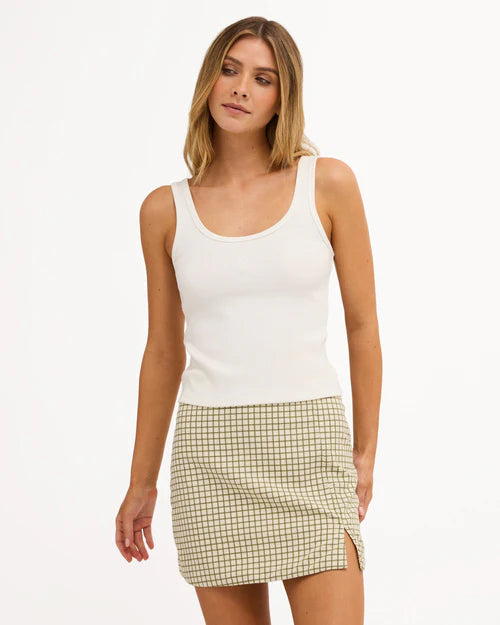 BILLABONG WOMENS BREAK LINE MINI SKIRT – SALT CRYSTAL