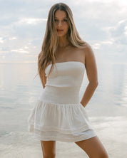 BILLABONG WOMENS BY THE BAY MINI DRESS – SALT CRYSTAL