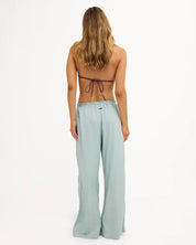 BILLABONG WOMENS CALAIS DRAWSTRING COVER-UP PANTS – BLUE LIGHT