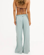 BILLABONG WOMENS CALAIS DRAWSTRING COVER-UP PANTS – BLUE LIGHT