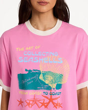 BILLABONG WOMENS COASTAL ADVENTURES T-SHIRT – PARTY PINK