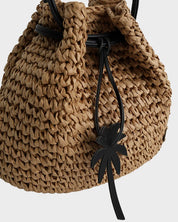 BILLABONG WOMENS DATE PALM CROSSBODY BAG TAN COASTAL EVERYDAY ACCESSORY