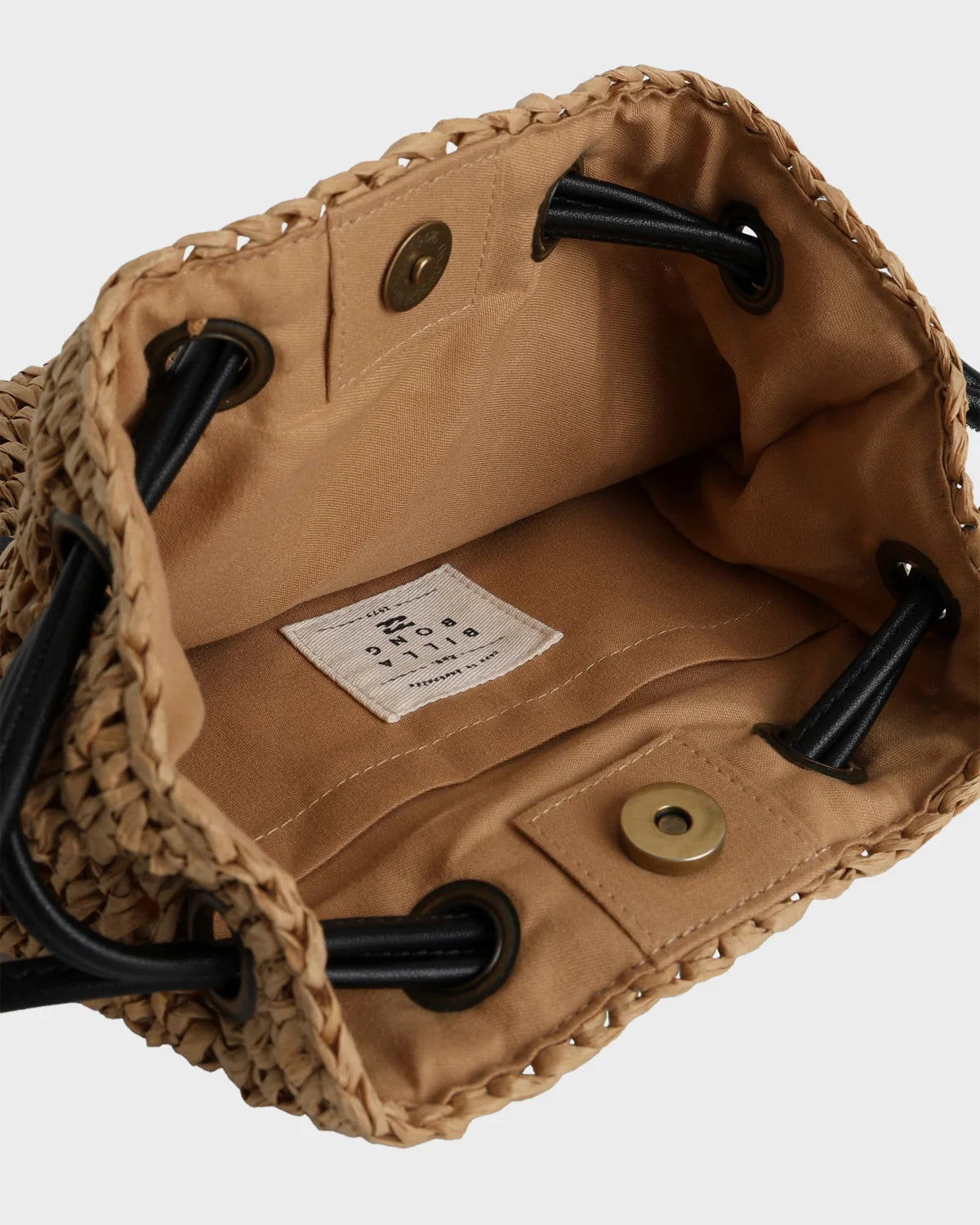 BILLABONG WOMENS DATE PALM CROSSBODY BAG TAN COASTAL EVERYDAY ACCESSORY