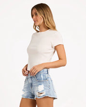 BILLABONG WOMENS DRIFT AWAY DENIM SHORTS – SURF WASH
