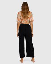 BILLABONG WOMENS FOLLOW ME PANTS (BLACK)