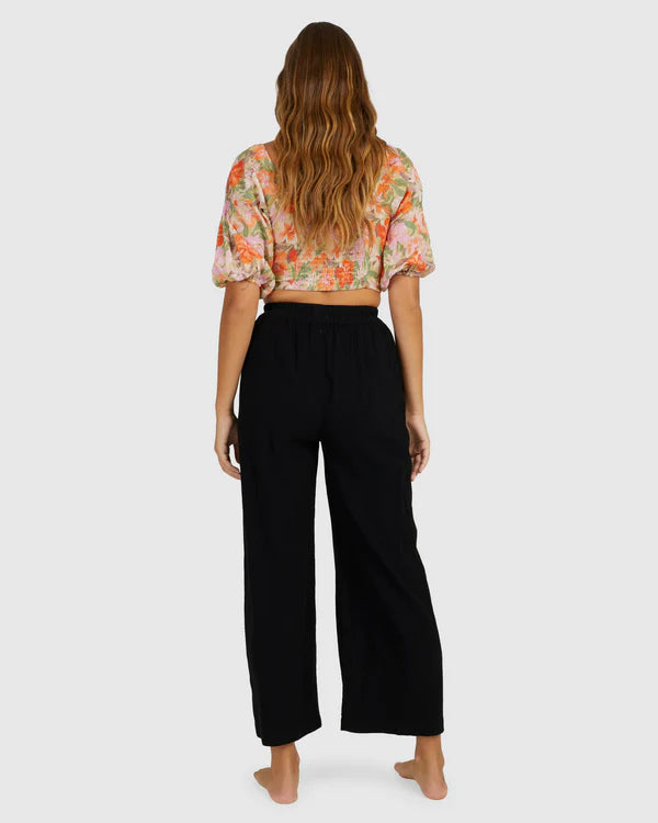 BILLABONG WOMENS FOLLOW ME PANTS (BLACK)
