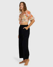 BILLABONG WOMENS FOLLOW ME PANTS (BLACK)