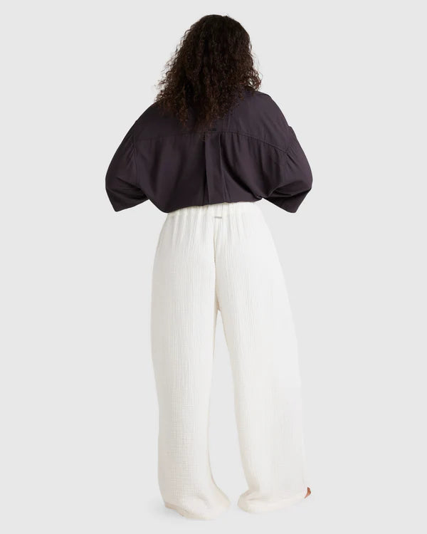 BILLABONG WOMENS FOLLOW ME PANTS (WHITE)