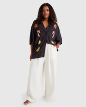 BILLABONG WOMENS FOLLOW ME PANTS (WHITE)