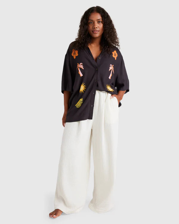 BILLABONG WOMENS FOLLOW ME PANTS (WHITE)