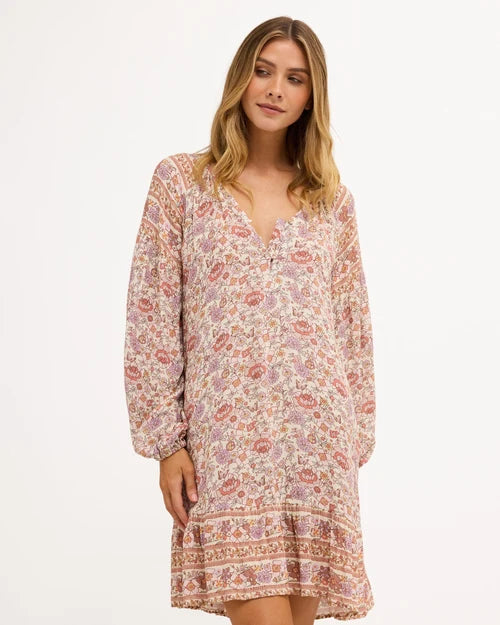 BILLABONG WOMENS FOREVERMORE DREAMER MINI DRESS – MULTI