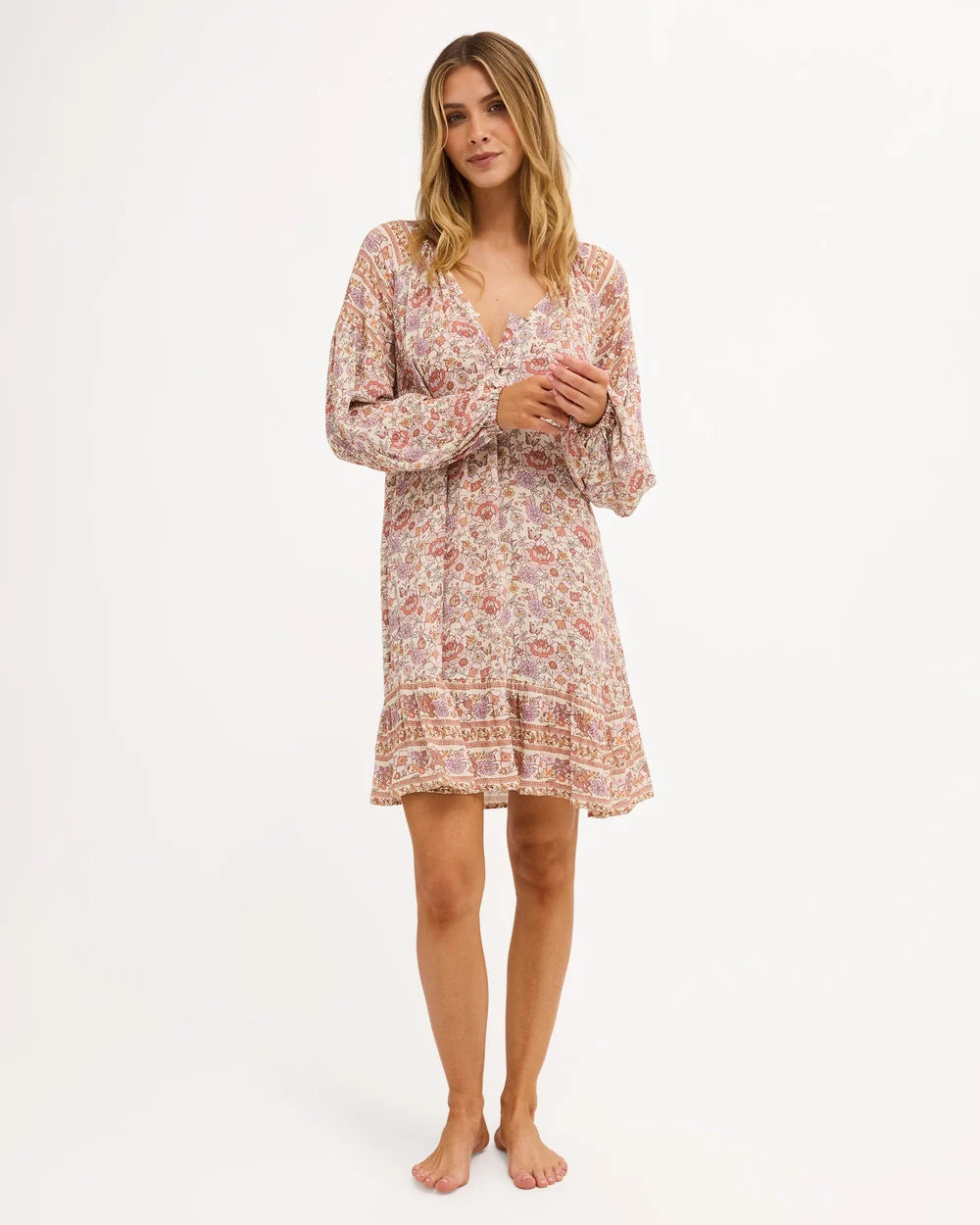 BILLABONG WOMENS FOREVERMORE DREAMER MINI DRESS – MULTI