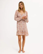 BILLABONG WOMENS FOREVERMORE DREAMER MINI DRESS – MULTI