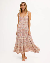 BILLABONG WOMENS FOREVERMORE SHINE ON MIDI DRESS – MULTI