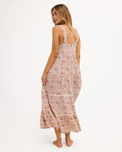 BILLABONG WOMENS FOREVERMORE SHINE ON MIDI DRESS – MULTI