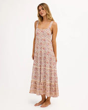 BILLABONG WOMENS FOREVERMORE SHINE ON MIDI DRESS – MULTI