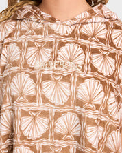 BILLABONG WOMENS HEAT HOODED TOWEL (MUSHROOM)