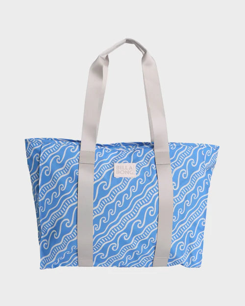 BILLABONG WOMENS KEENIE TOTE BAG (TIDAL BLUE)