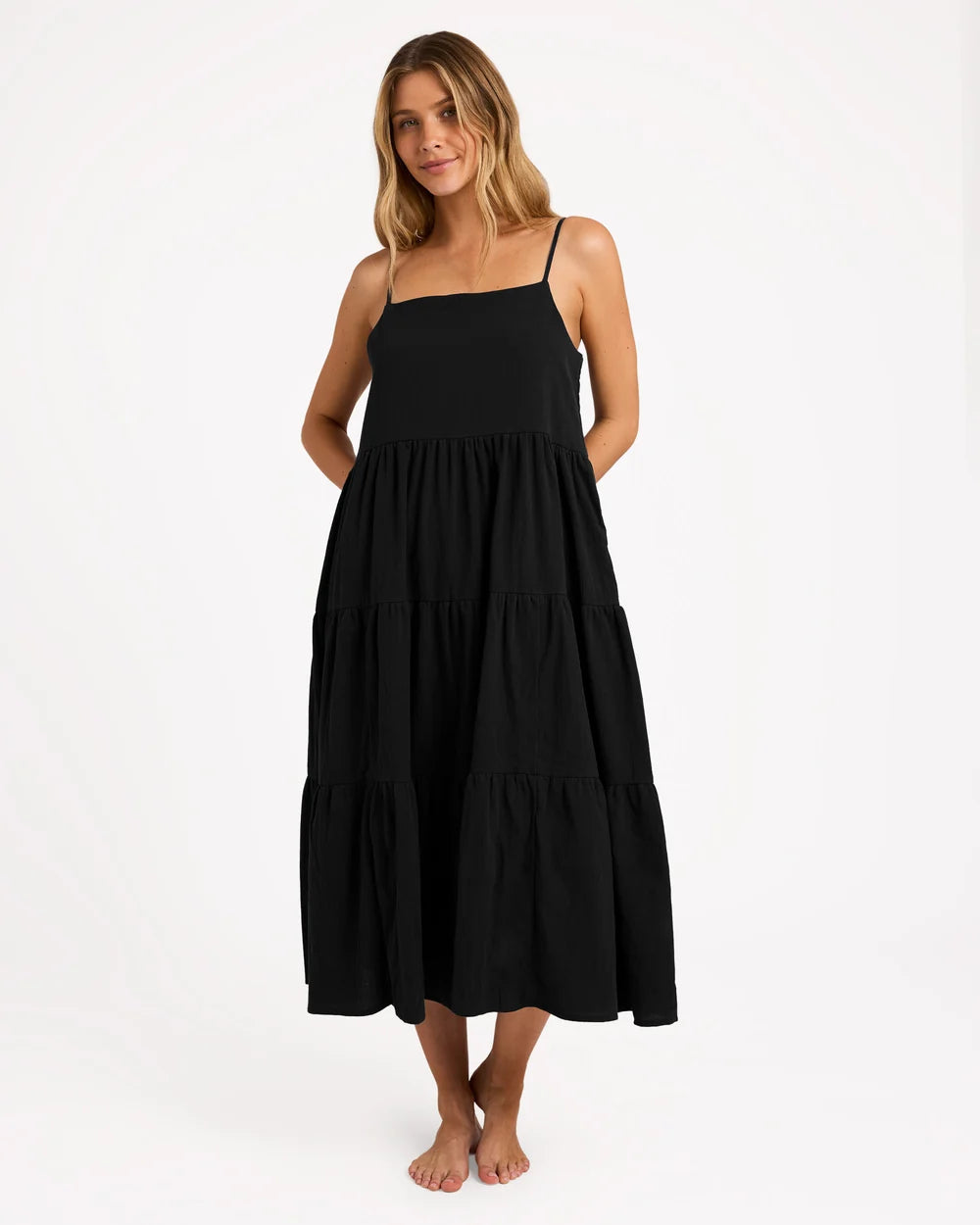 BILLABONG WOMENS LOST LOVE MAXI DRESS – BLACK