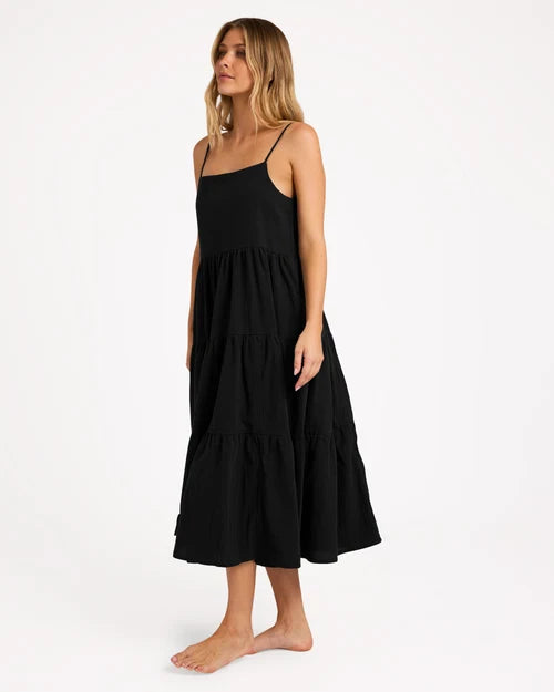 BILLABONG WOMENS LOST LOVE MAXI DRESS – BLACK