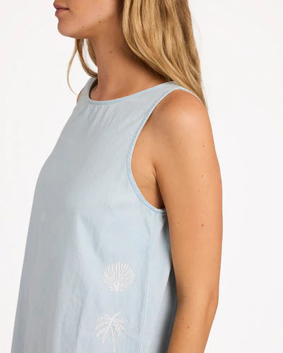 BILLABONG WOMENS MARISOL MINI DRESS – SKY GRAY