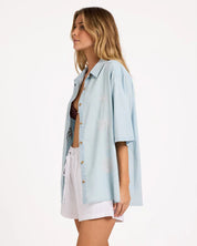 BILLABONG WOMENS MARISOL SHIRT – SKY GRAY
