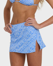 BILLABONG WOMENS MORE THAN WAVES MINI SKIRT (TIDAL BLUE)