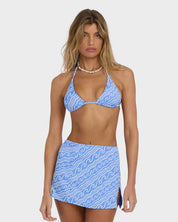 BILLABONG WOMENS MORE THAN WAVES MINI SKIRT (TIDAL BLUE)