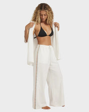 BILLABONG WOMENS OTIS DREAMING ELASTIC WAIST PANTS – SALT CRYSTAL