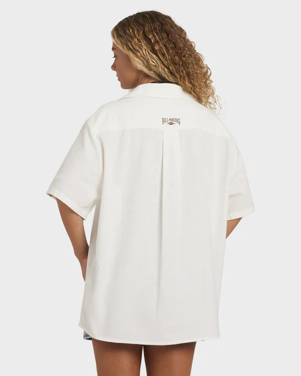 BILLABONG WOMENS OTIS DREAMING SHIRT – SALT CRYSTAL