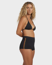 BILLABONG WOMENS OTIS DREAMING SURF SHORT BIKINI BOTTOM – OFF BLACK
