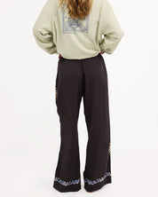 BILLABONG WOMENS PARADISE 73 ELASTIC WAIST PANTS – BLACK SANDS