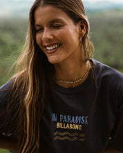 BILLABONG WOMENS PARADISE 73 T-SHIRT – BLACK SANDS