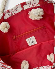 BILLABONG WOMENS PARADISE CALL BEACH TOTE BAG – RED CRUSH