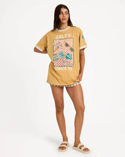 BILLABONG WOMENS SALTY SINCE T-SHIRT – CURRY