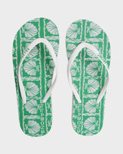 BILLABONG WOMENS SEASHELL PARADI THONGS (KELLY GREEN)