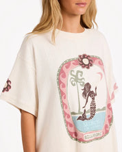 BILLABONG WOMENS SECRET BEACH T-SHIRT – SALT CRYSTAL