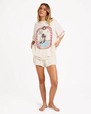 BILLABONG WOMENS SECRET BEACH T-SHIRT – SALT CRYSTAL