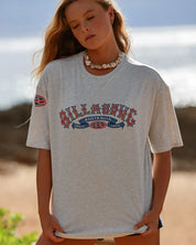 BILLABONG WOMENS SINCE 73 CULTURE T-SHIRT – GREY MARLE