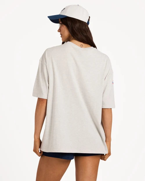 BILLABONG WOMENS SINCE 73 CULTURE T-SHIRT – GREY MARLE