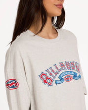 BILLABONG WOMENS SINCE 73 CULTURE T-SHIRT – GREY MARLE