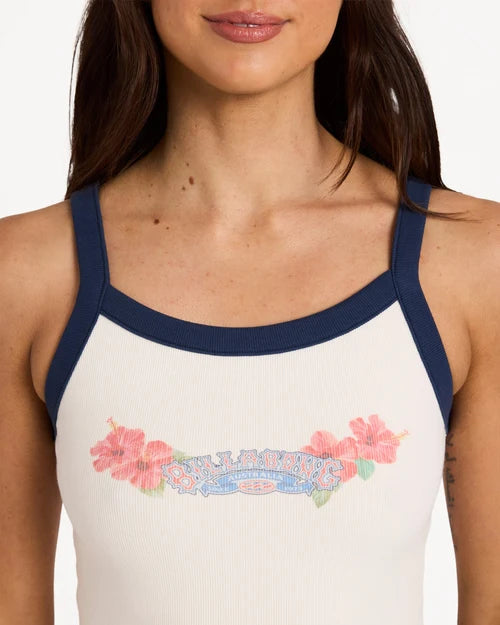 BILLABONG WOMENS SINCE 73 CULTURE TANK TOP – SALT CRYSTAL