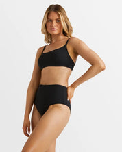 BILLABONG WOMENS SOL SEARCHER HI RETRO BIKINI BOTTOM – BLACK PEBBLE