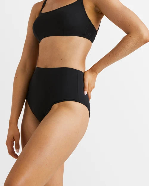 BILLABONG WOMENS SOL SEARCHER HI RETRO BIKINI BOTTOM – BLACK PEBBLE