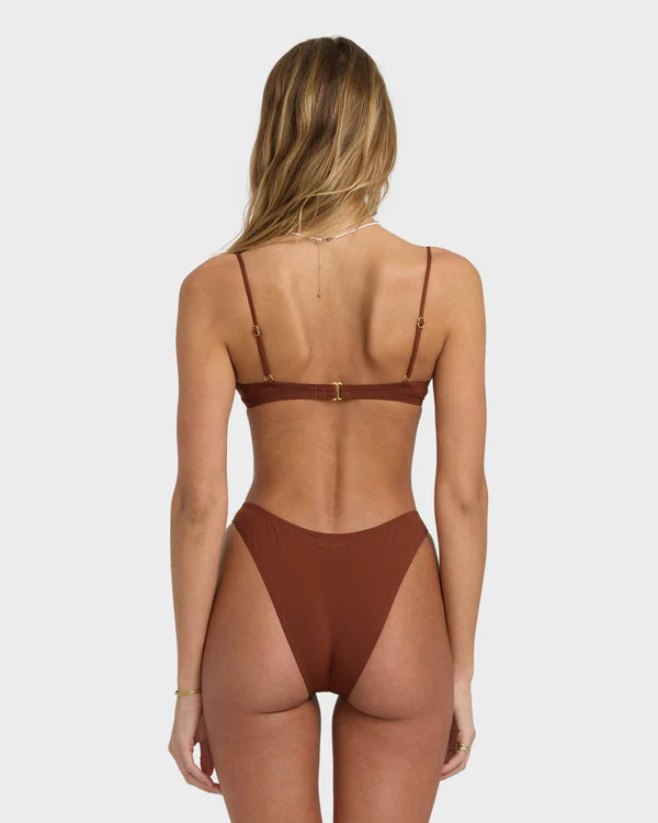 BILLABONG WOMENS SOL SEARCHER JACLYN CROP BIKINI TOP (COWHIDE)