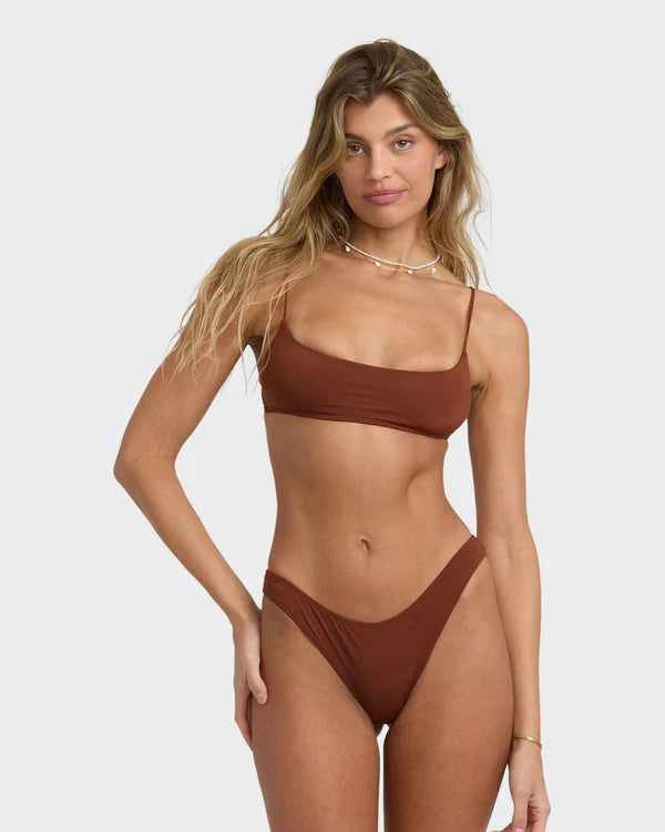 BILLABONG WOMENS SOL SEARCHER JACLYN CROP BIKINI TOP (COWHIDE)
