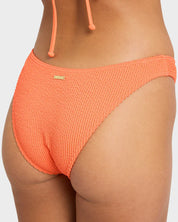 BILLABONG WOMENS SUMMER HIGH HIKE BIKINI BOTTOM HOT CORAL SURF SWIM